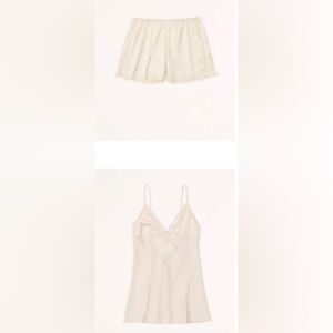 Abercrombie & Fitch Satin Nightie and Sleep Shorts